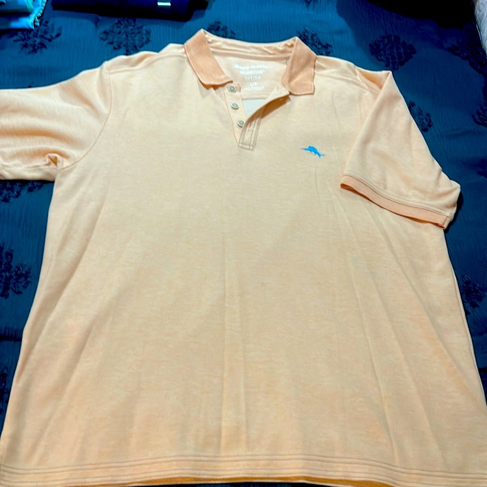 Tommy Bahama Island zone men’s large like new beautiful peach summery color